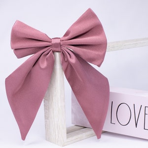 Satin Silk Hair Bow | Hair Bow French Barrette | Hair Bow for Girls | Hair Bow for Women | Women Hair Accessories | Girls Hair Accessories