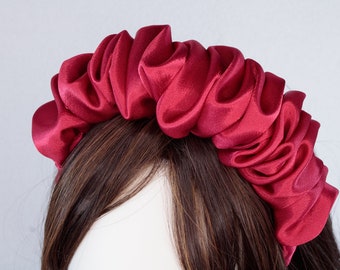 Velvet & Silk Ruffle Headbands Collection| Fashionable Headband | Silk Satin Headband | Women Headband | Girls Headband