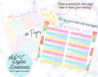 Summer Reading Log - Digital Printable