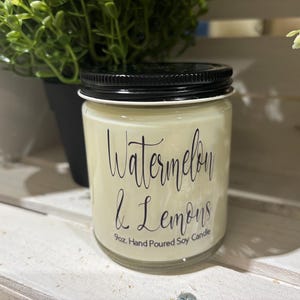 Watermelon & Lemons 9oz Soy Candle