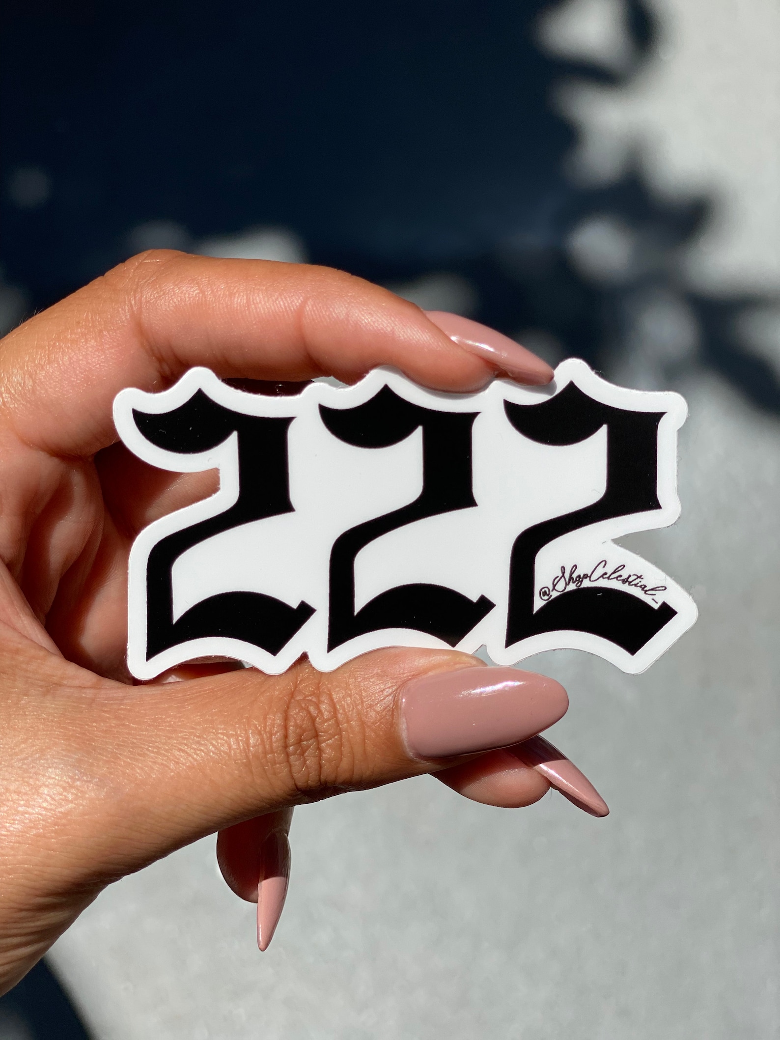 222 Sticker Angel Number Sticker Laptop Sticker Water - Etsy