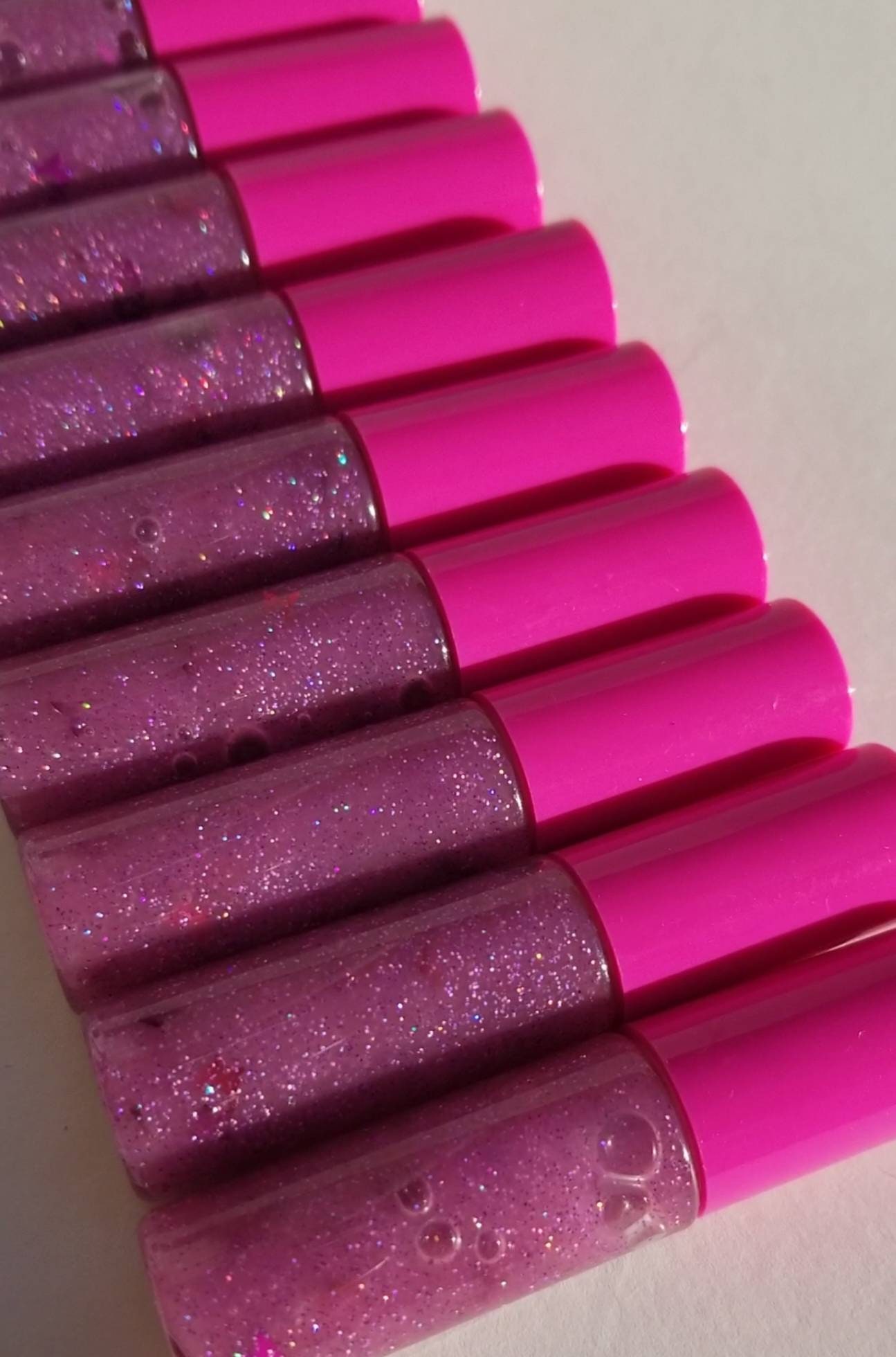 Candy Wholesale Lip Gloss Glitter Sparkly Mini Hot Pink Squeeze