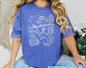 Zodiac Doodle T-shirt – Astrology Tee, Celestial Constellation