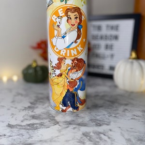 Belle tumbler/ Beauty and the beast tumbler/ Belle cup/ Beauty and the beast cup/ inspired Disney princess tumbler/ Princess cup