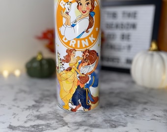 Belle Cup | Beauty & the Beast Cold Cup | Disney Valentines Day Princess Cup  | Starbucks Belle Valentines Day Cup | Belle Valentines Day Cup - Etsy
