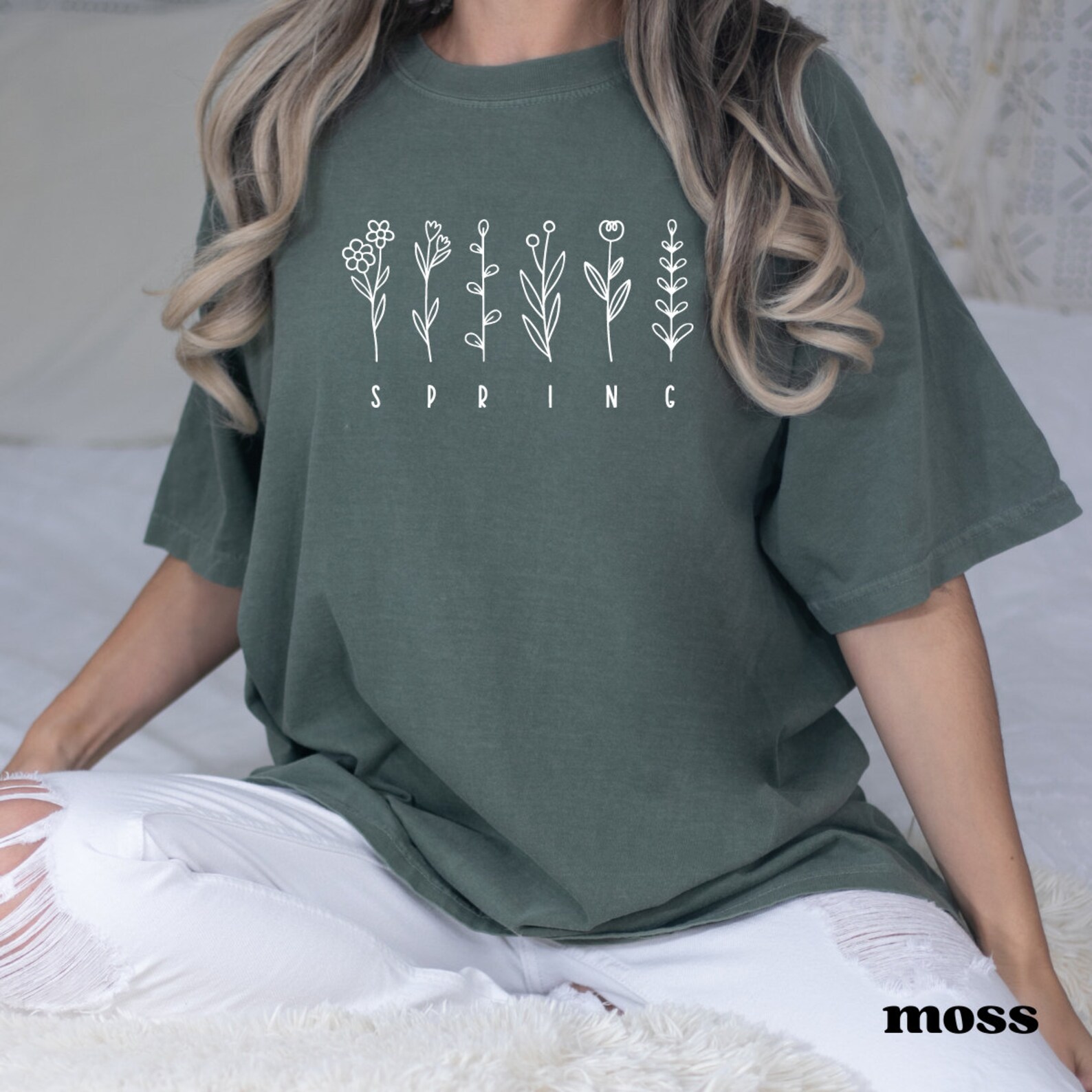 Spring Shirt/ Spring Flower T Shirt/ Spring Vibe/ Sun Out Buns Out ...