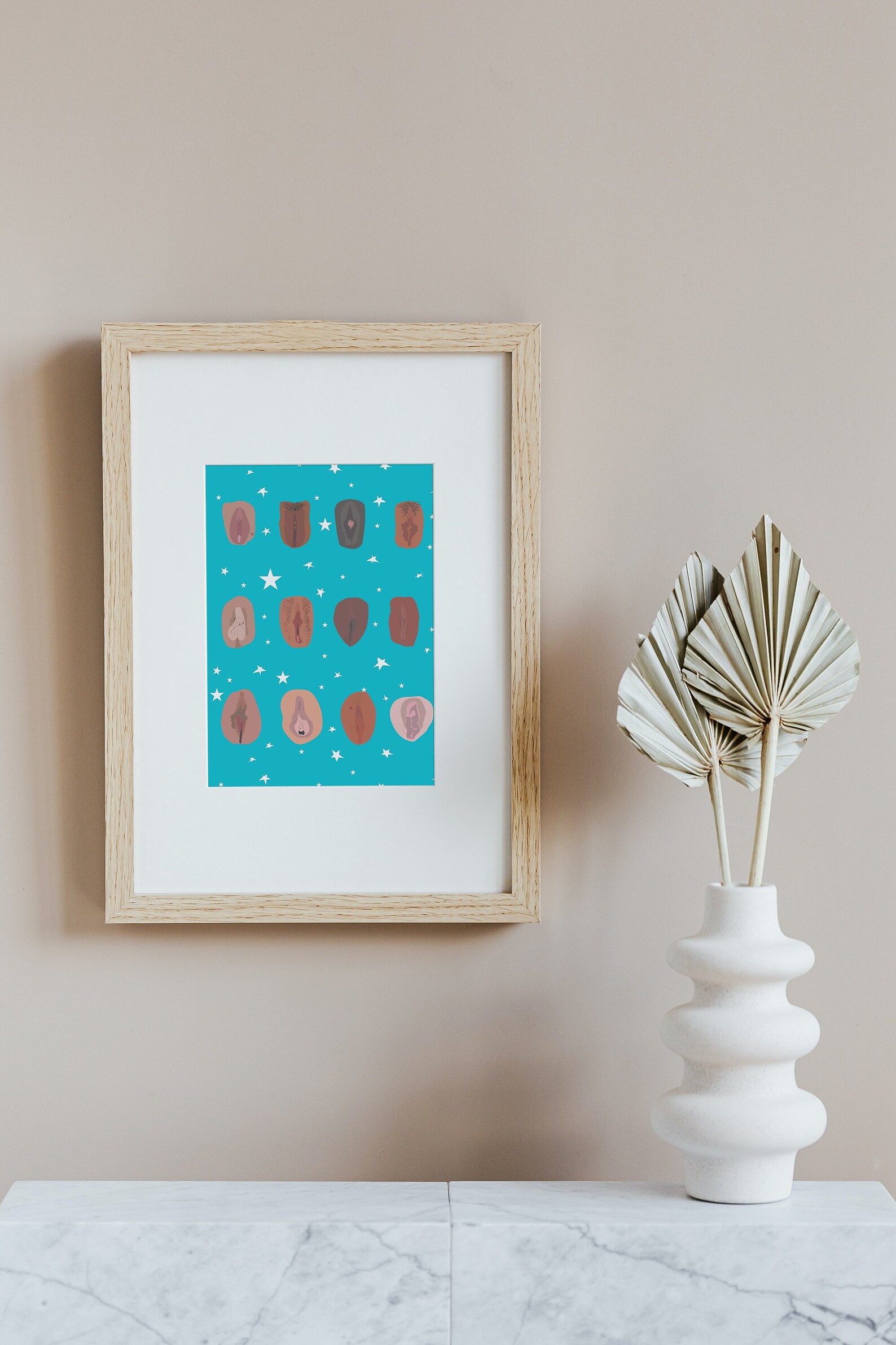 All Vulvas Are Beautiful Cute Vulvas Drawing Print Wall Art Etsy Canada