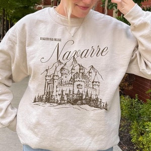 Lizensiertes Navarra Postkarten-Sweatshirt | Vierte Flügel Eisen Flamme Onyx Storm Rebecca Yarros Booktok Buchstagram Viral Pullover Geschenke für Bücherwurm