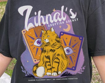 Licensed Zihnal's Adoption Agency Broccoli T-Shirt | FW Fourth Wing RY Rebecca Yarros Fun Cute Onyx Storm Tee Mira & Drake Cat Tee Booklover