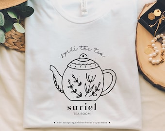 Suriel's Tea Room Shirt | OFFICIALLY LICENSED | Court of Thorns and Roses | Acotar Sarah J Maas SJM Night Court | City of Starlight Shirts