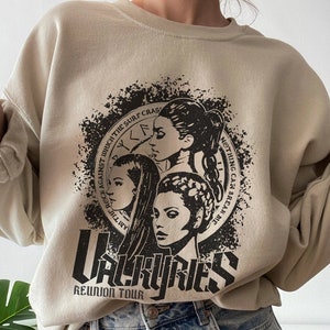 Valkyries Reunion Tour ACOTAR Sweatshirt | OFFICIALLY LICENSED | Sarah J. Maas Sjm Universe Nesta Archeron Sisters Rock Against Surf Sweater
