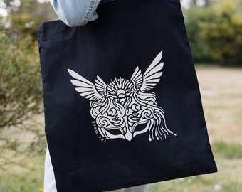 Dread Trove Crown Library Book Bag Tote | OFFICIALLY LICENSED | SJM Sarah J Maas Acotar Acosf Acowar Acomaf Mist and Fury Silver Flame Gwen