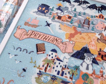 Licensed Prythian Map Diamond Painting Kit | Sarah J. Maas A Court of Thorns and Roses ACOTAR