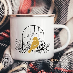 Goldfinch Mug from Plated Prisoner Series | Raven Kennedy | Auren Commander Rip Bookish Mugs Slade King Ravinger King Midas Glint Glow Gleam
