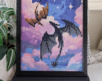 Kit de pintura de diamantes Fourth Wing para clases de vuelo con licencia / Rebecca Yarros Día de la trilla
