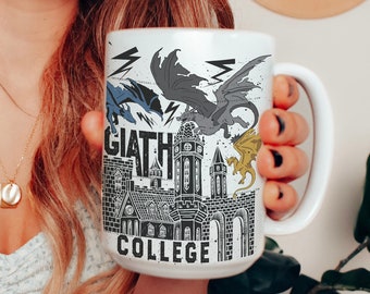 Basgiath War College Campus マグカップ | 公式ライセンス商品 | Rebecca Yarros Fourth Wing Iron Flame Empyrean グッズ マグカップ 紅茶 コーヒー 特大マグカップ