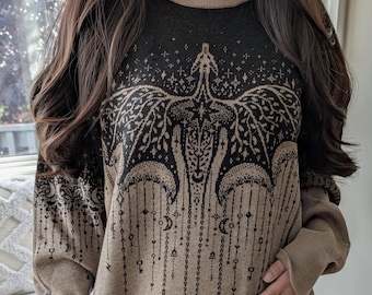 Celestial Dragon Relaxed Fit Knit Sweater