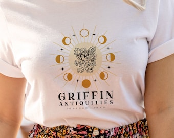 Griffin Antiquities Tshirt | OFFICIALLY LICENSED | Crescent City Sarah J Maas Pack of Devils SJM Bryce Quinlan Hunt Athalar Danika