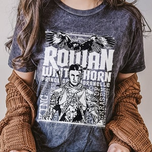 ToG Rowan Whitethorn Concert Band Shirt | OFFICIALLY LICENSED | Sarah J Maas SJM Throne of Glass ToG Retro Bookish To Whatever End Fireheart