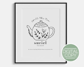 Suriel Teestube Verschütten Sie den Tee Digitaldruck | OFFIZIELL LIZENZIERT | Ein Hof von Dornen und Rosen Sarah J Maas | ACOTAR inspirierte Kunstwerk pdf