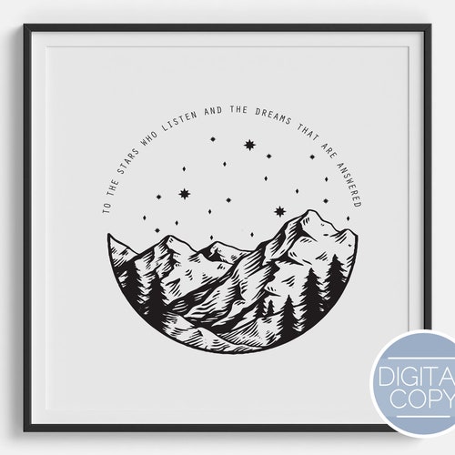 To the Stars Who Listen and the Dreams That Are Answered - Etsy