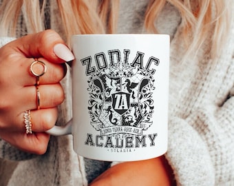 Zodiac Academy House Crest Mug | OFFICIALLY LICENSED | Caroline Peckham Susanne Valenti Orion Acrux Vega Sis ZA Merch Booktok Coffee Tea