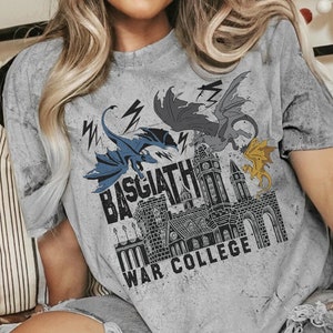 Basgiath War College Campus T-Shirt | OFFICIALLY LICENSED | Fourth Wing Rebecca Yarros Dragon Tairn Andarna Sgaeyl Threshing Signet Empyrean