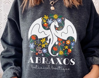 Throne of Glass Abraxos Botanical Wildflower Boutique ToG Sweatshirt | OFFICIALLY LICENSED | Sarah J. Maas Sjm Manon Blackbeak The Thirteen