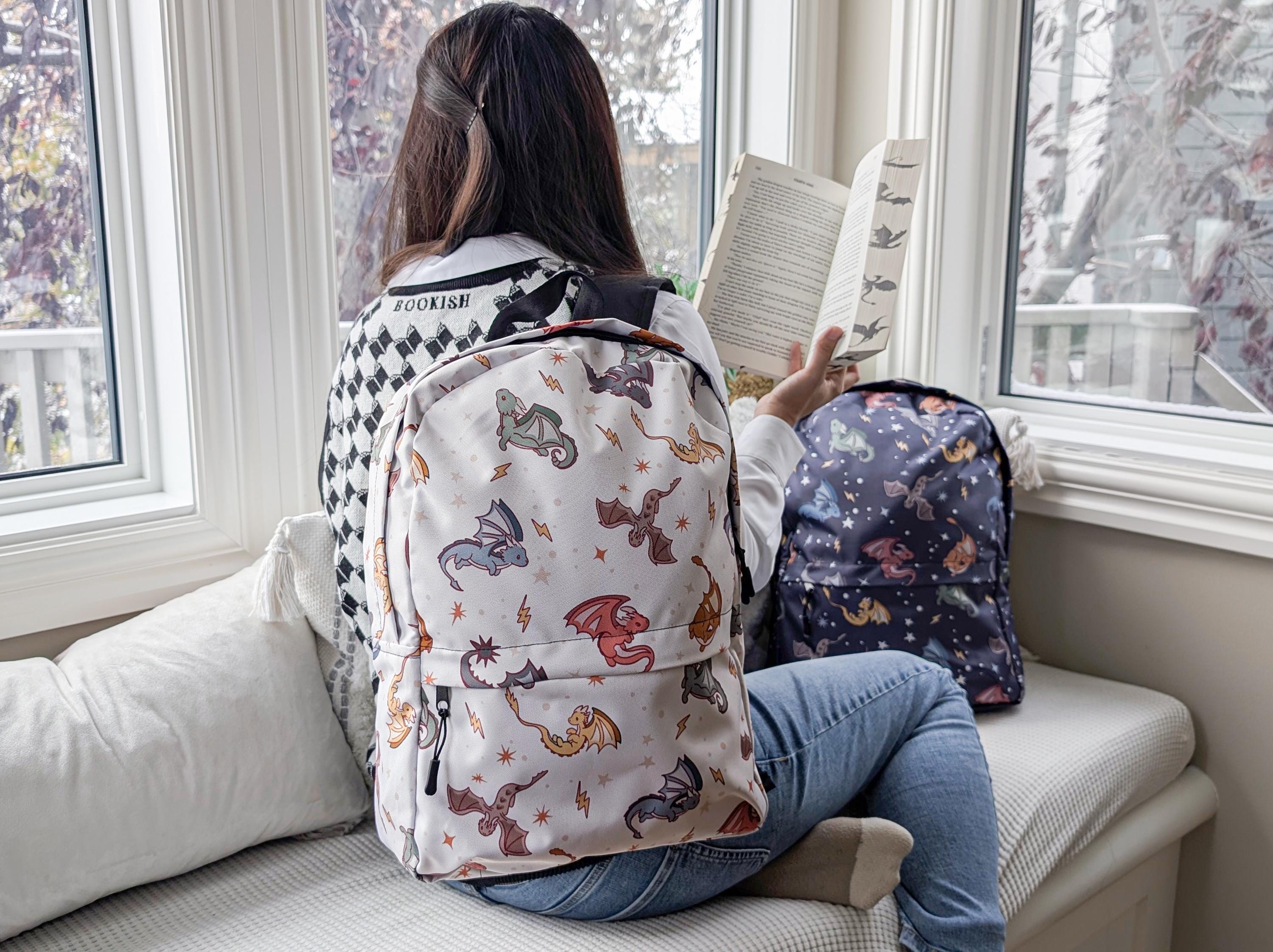 Loungefly 4th Wing Blue Dragon Backpack Blue Eyes White Dragon Yu-Gi-Oh Backpack | Anime Backpacks main image 2