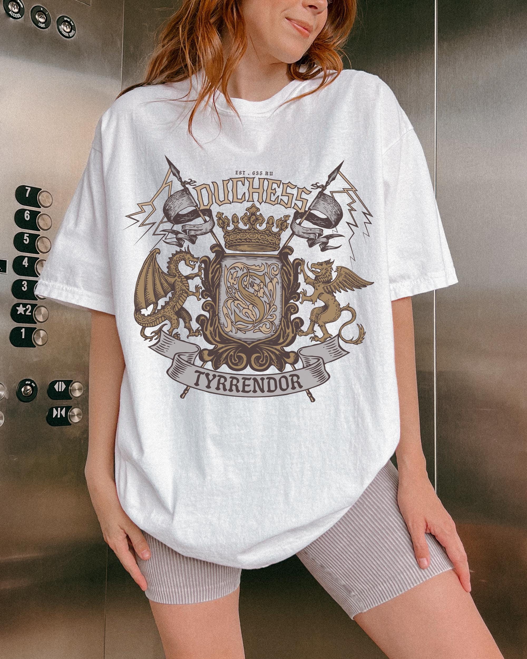 Licensed Duchess of Tyrrendor T-shirt | Fourth Wing Onyx Storm