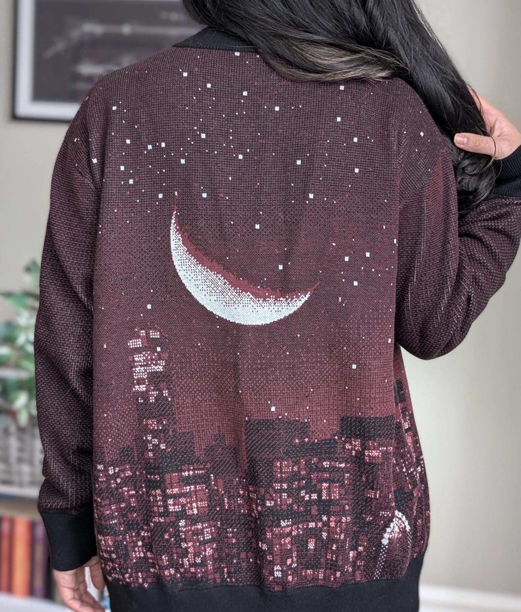 Licensed LUNATHION Nights Constellation Button-up Knitted Cardigan