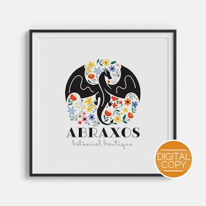 Abraxos Botanical Boutique Print | OFFICIALLY LICENSED | Sarah Maas Throne of Glass Wildflower Download ToG The Thirteen Manon Blackbeak Art