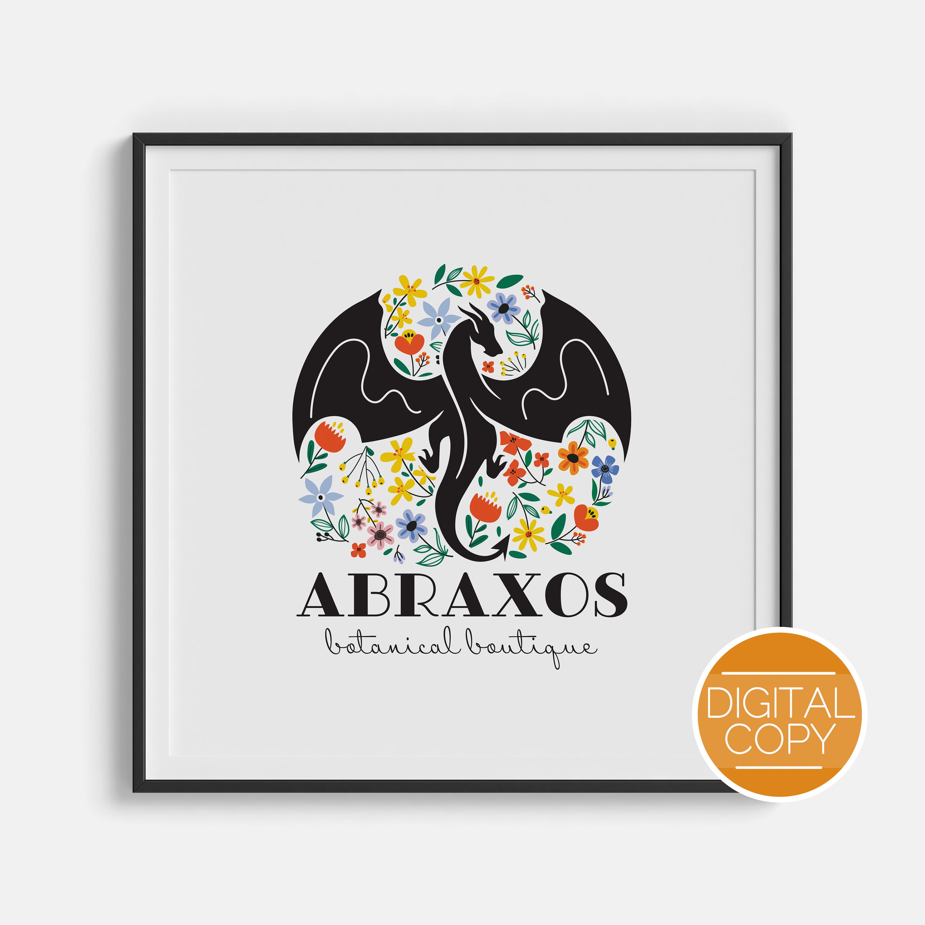 Abraxos Botanischer Boutique-Druck | OFFIZIELL LIZENZIERT | Sarah Maas Throne of Glass Wildblumen Download ToG The Dreizehn Manon Blackbeak Art