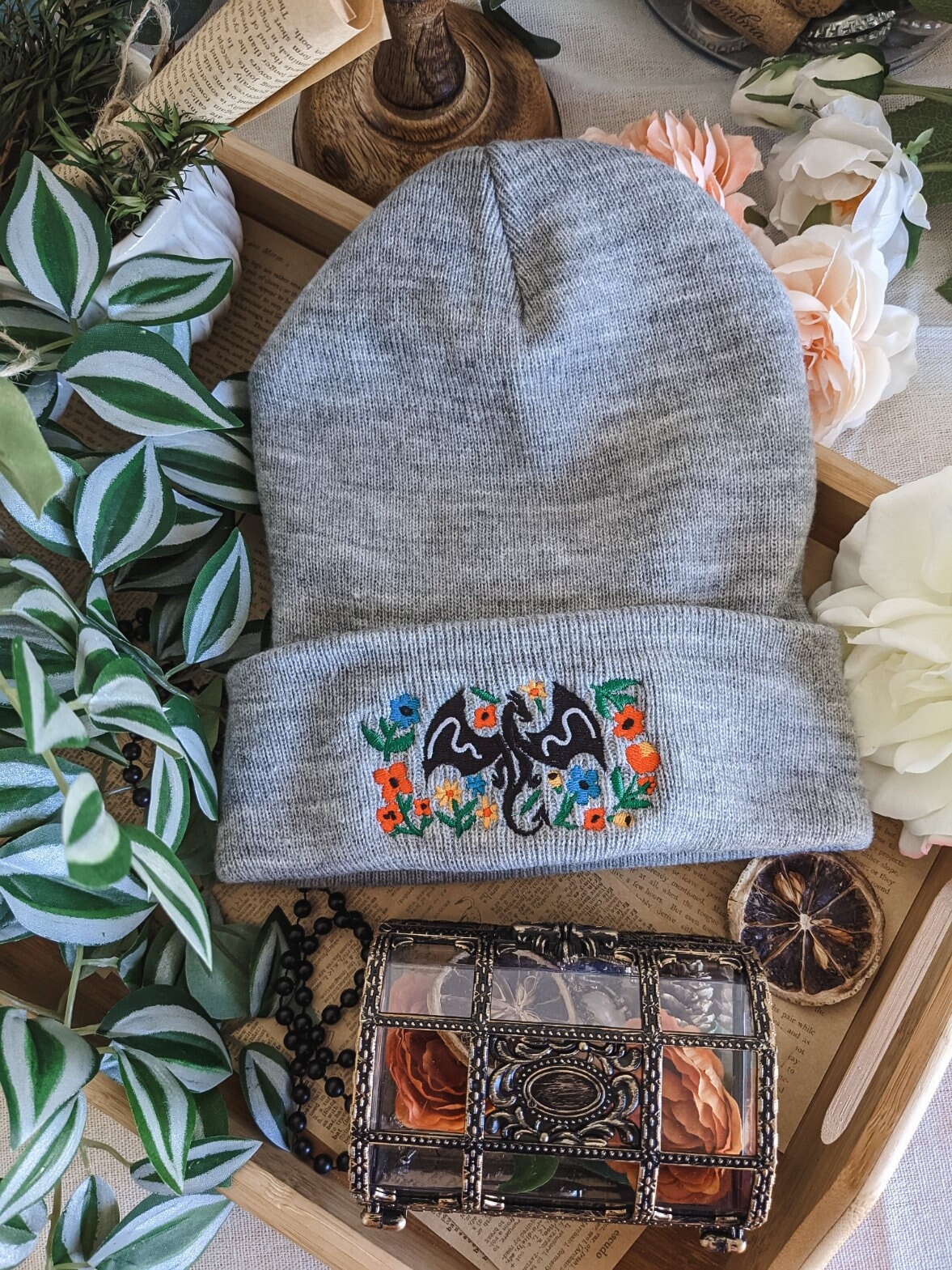 Throne of Glass Abraxos Embroidered Beanie | OFFICIALLY LICENSED
