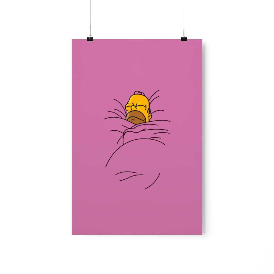 Homer Simpson Toasty Cinnamon Bun Meme Wal Print Premium Etsy