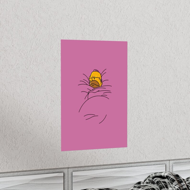 Homer Simpson Toasty Cinnamon Bun Meme Wal Print Premium Etsy
