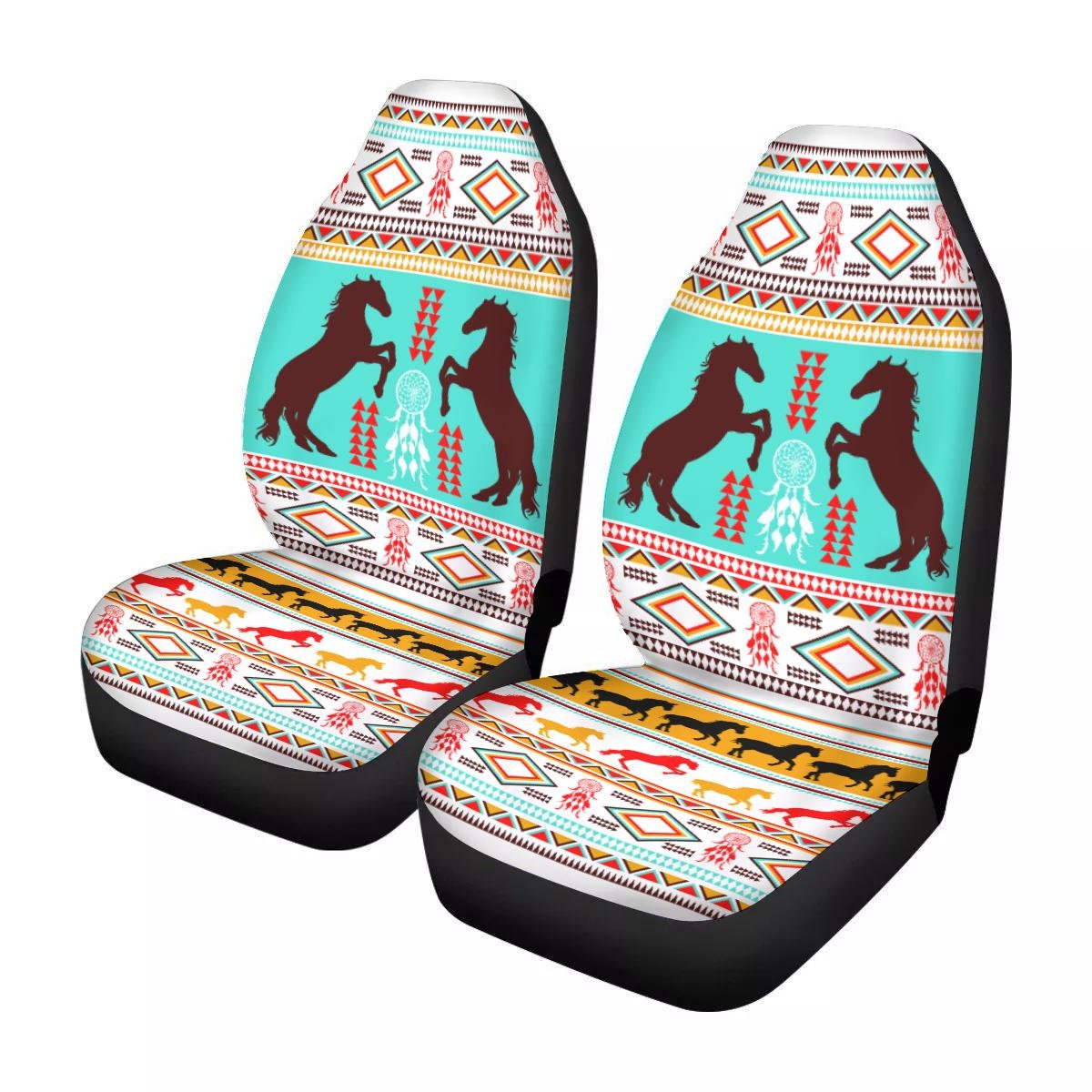 Car Seat Cover Set Western Horse Car Seat Cover Seat Cover Etsy