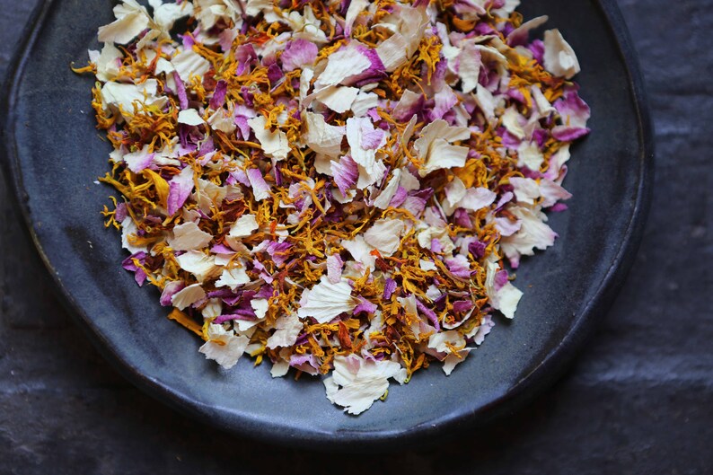Dried Edible Flowers Dried Flower Garnish I Food and Drink Etsy