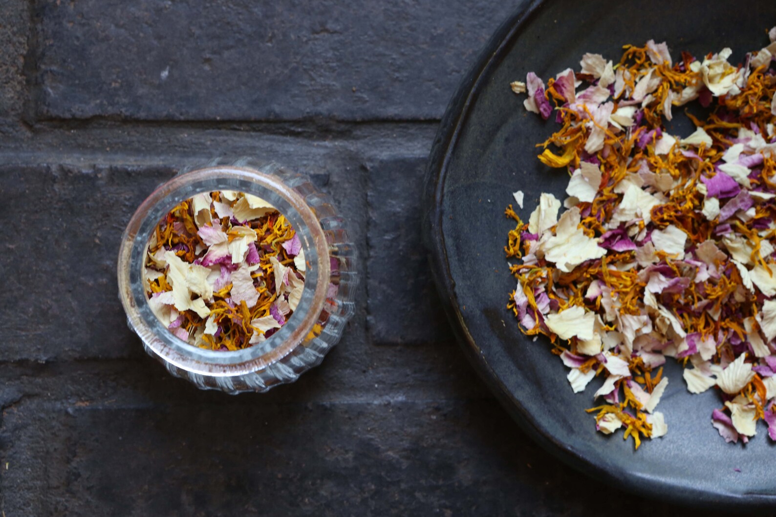 Dried Edible Flowers Dried Flower Garnish I Food and Drink Etsy