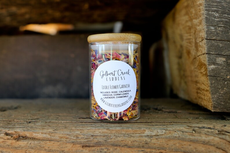 Dried Edible Flowers Dried Flower Garnish I Food and Drink Etsy