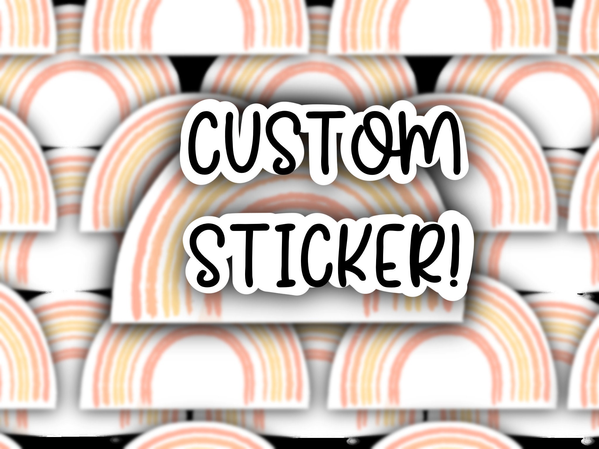 Custom Sticker 3 or More Stickers Required - Etsy