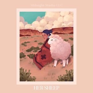 Art Print "Her Sheep" | Navajo | Indigenous | Artist