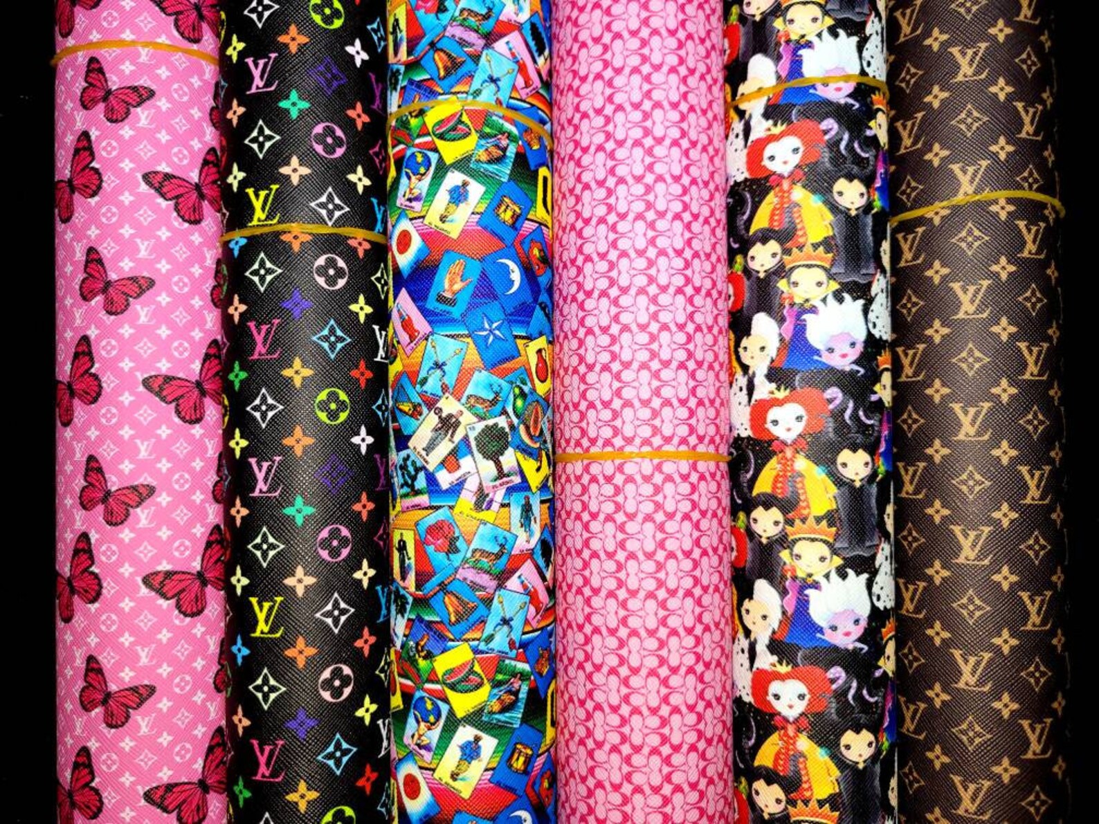 Large faux leather roll same day shipping Etsy