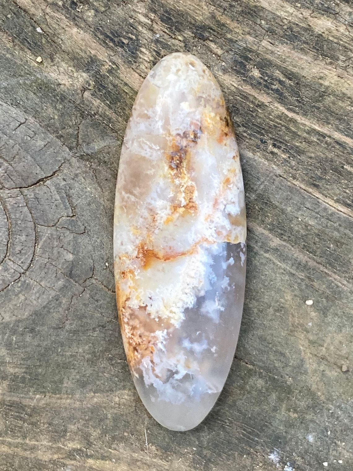 Large Graveyard Point Plume Agate Designer Oval Cabochon Etsy