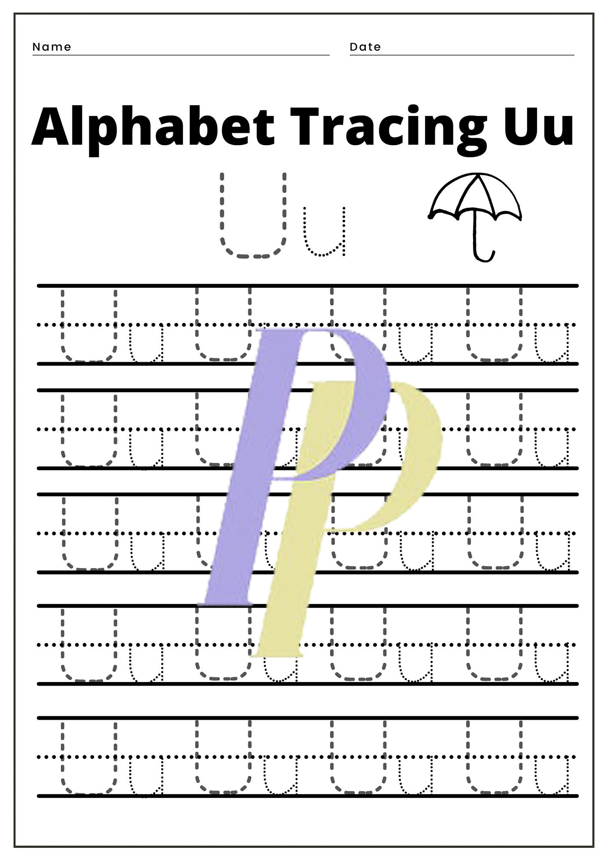 whole alphabet tracing pages set kids educational game etsy