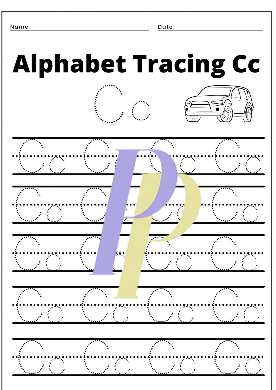 whole alphabet tracing pages set kids educational game etsy