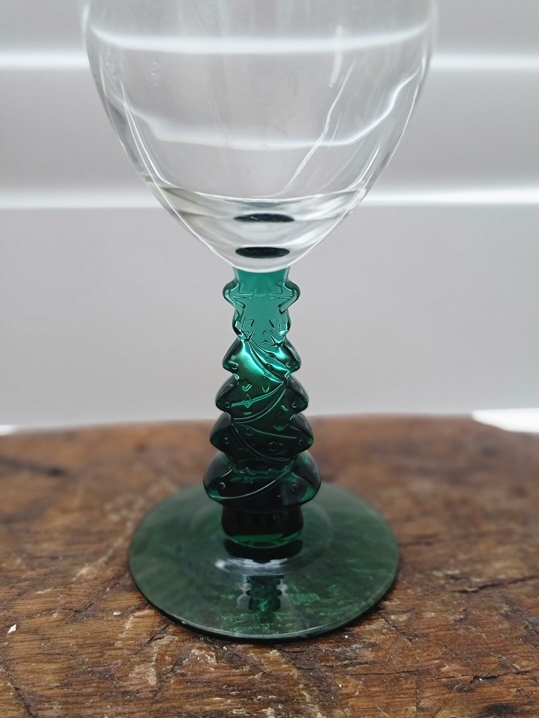 Libbey Christmas Tree Wine Glasses Etsy