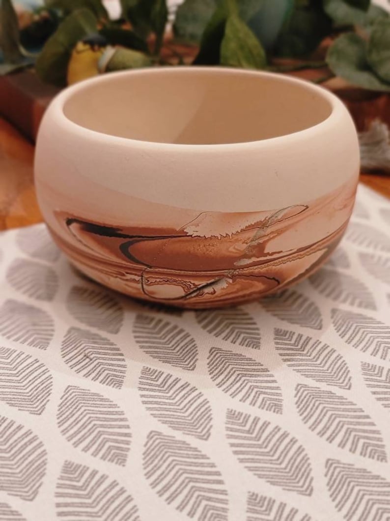 Nemadji Pottery Bowl Etsy