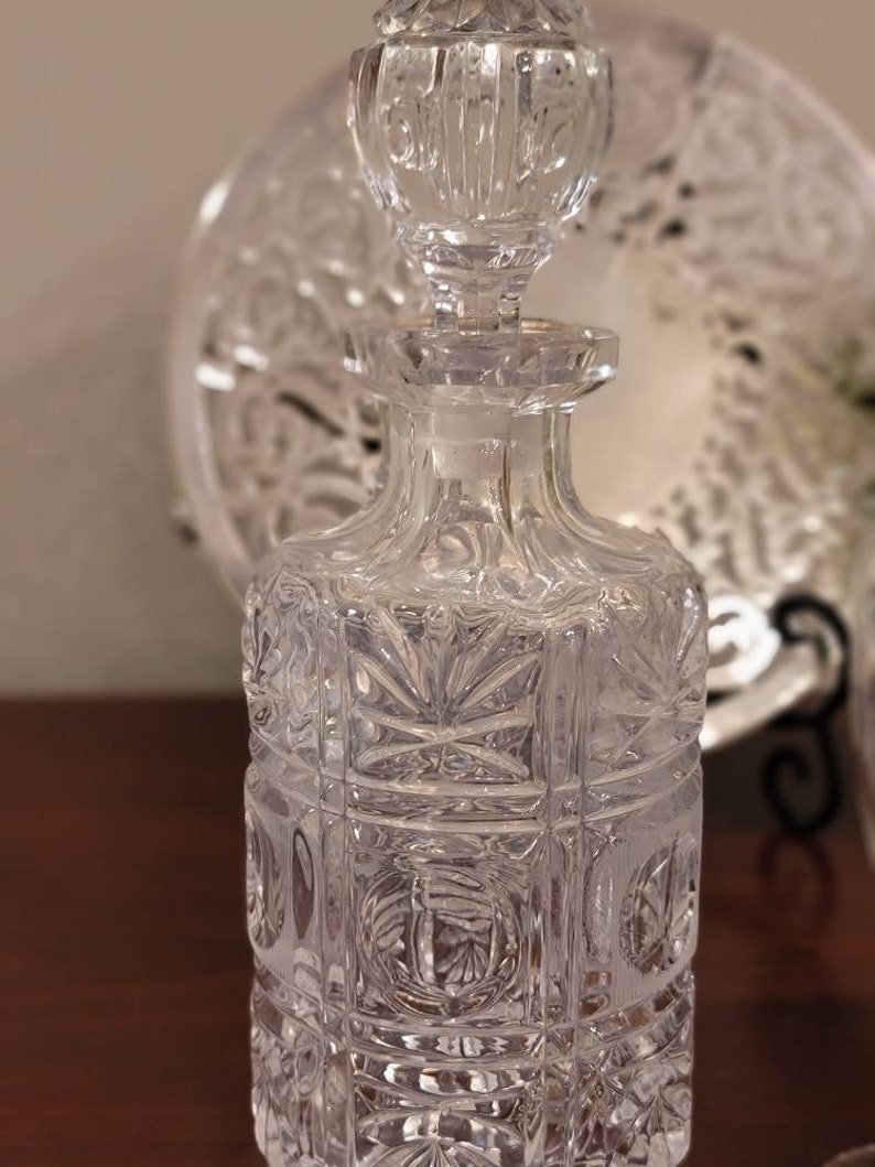 Lead Crystal Decanter Etsy