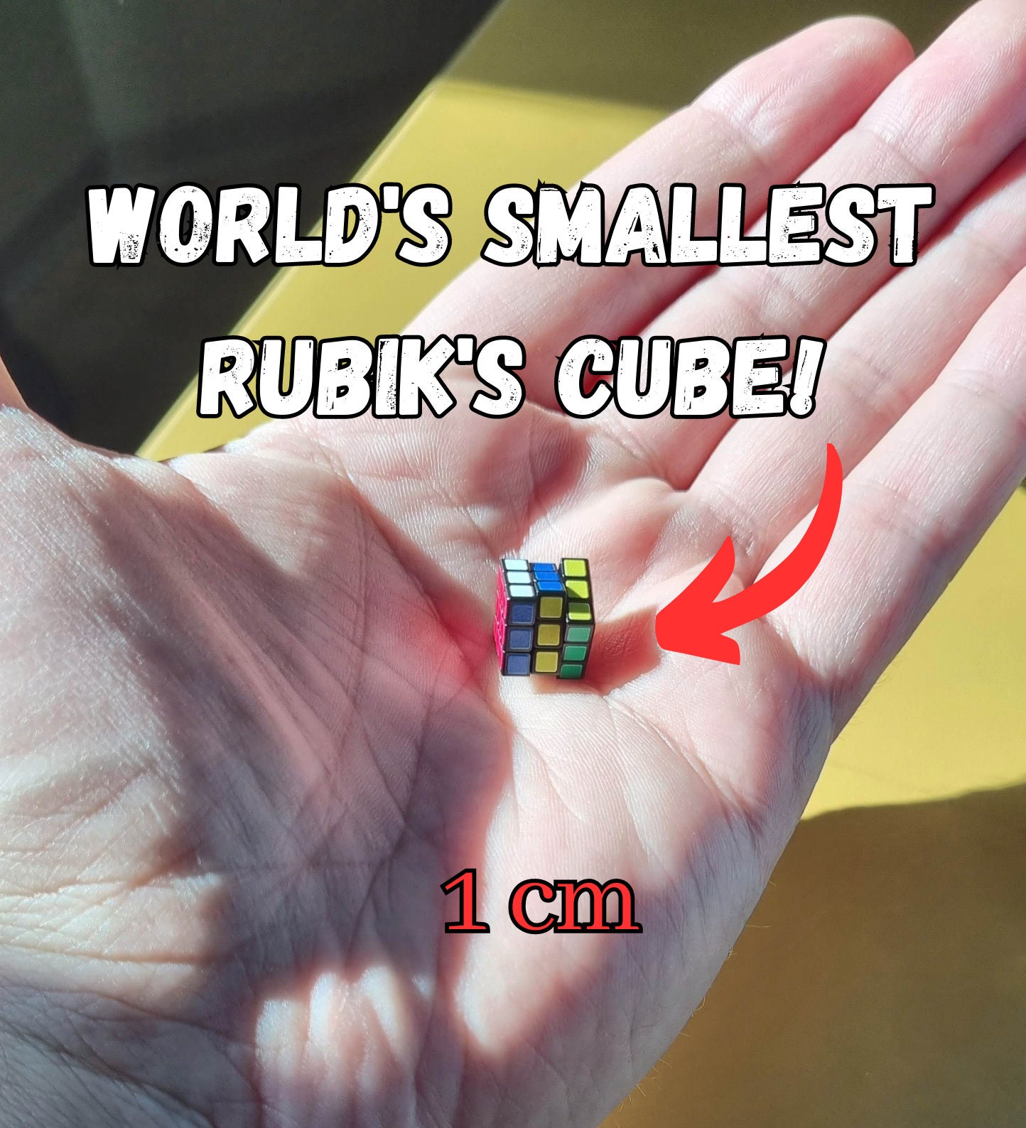 Mini 1cm 3x3 - World's Smallest Cube!